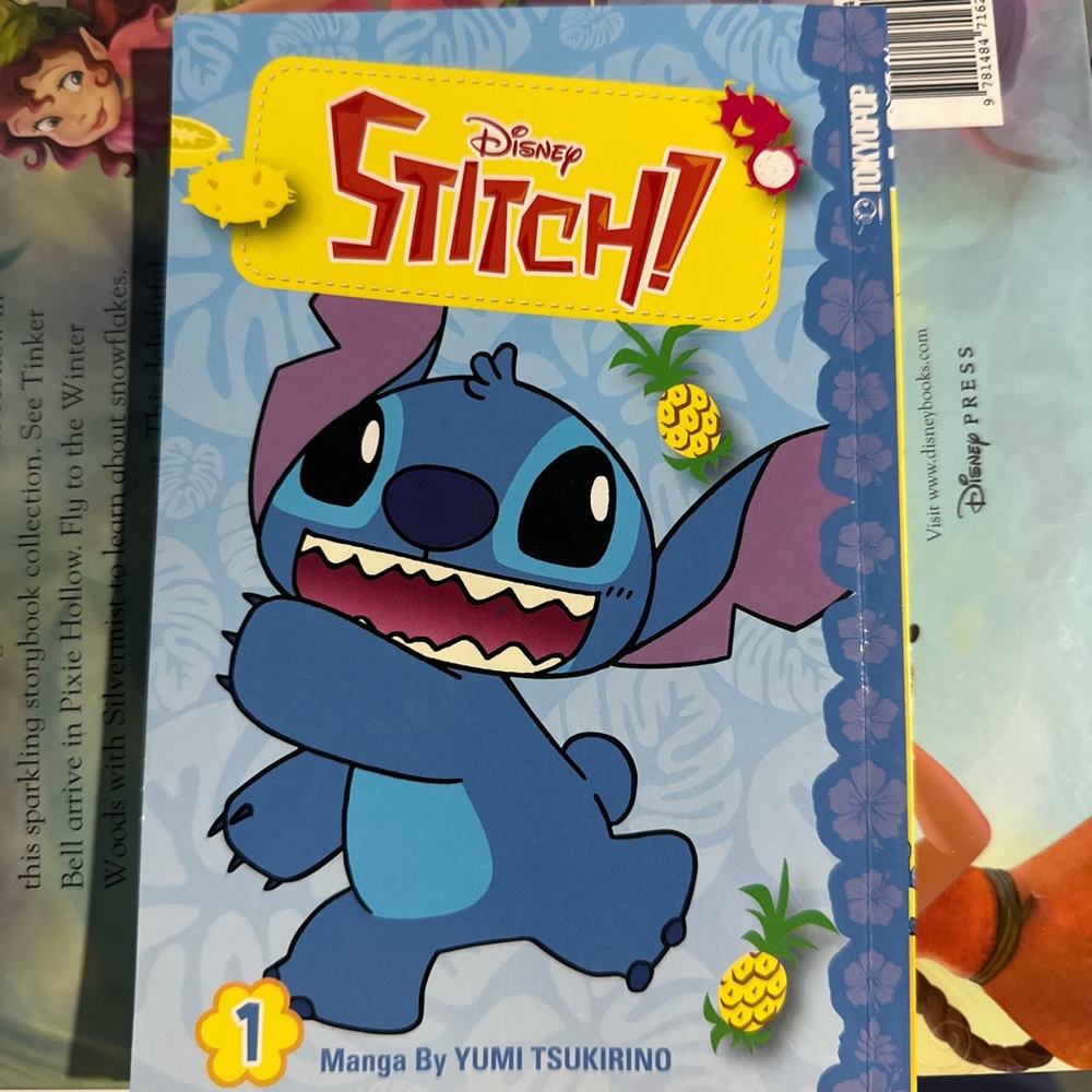 Disney Stitch Manga with Blue and Yellow Cover